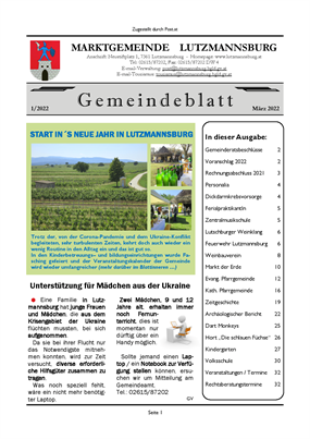 Gemeindeblatt 01/2022