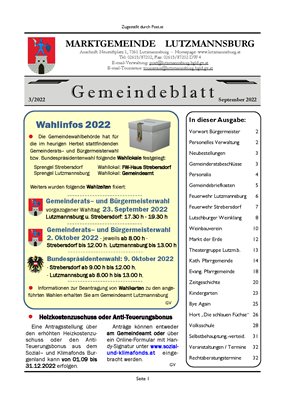 Gemeindeblatt 03/2022