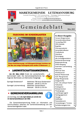 Gemeindeblatt 01/2023